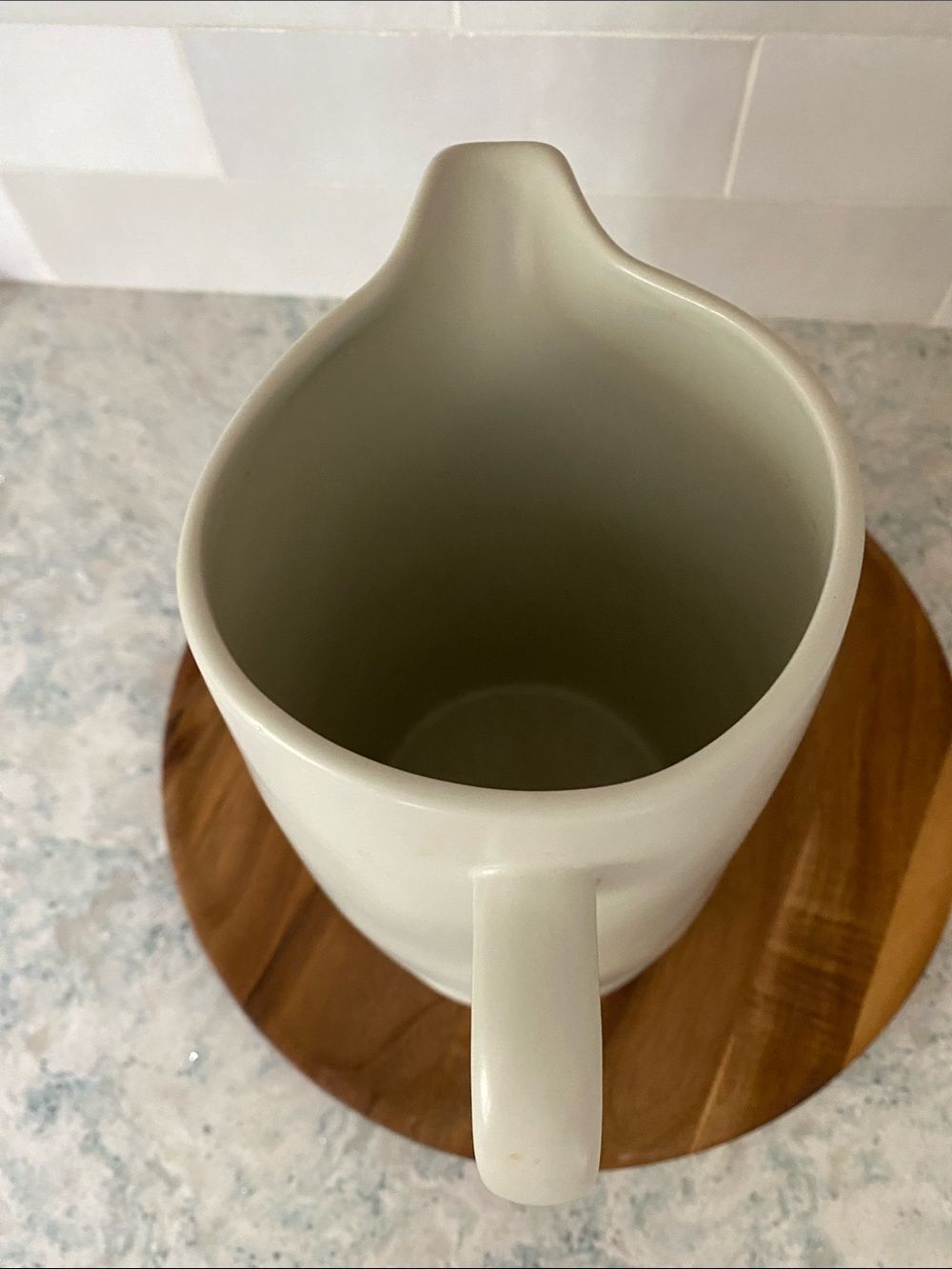 Hearth and Hand Striped Ceramic Vase with Subtle Gray Bands - Picture 3 of 5
